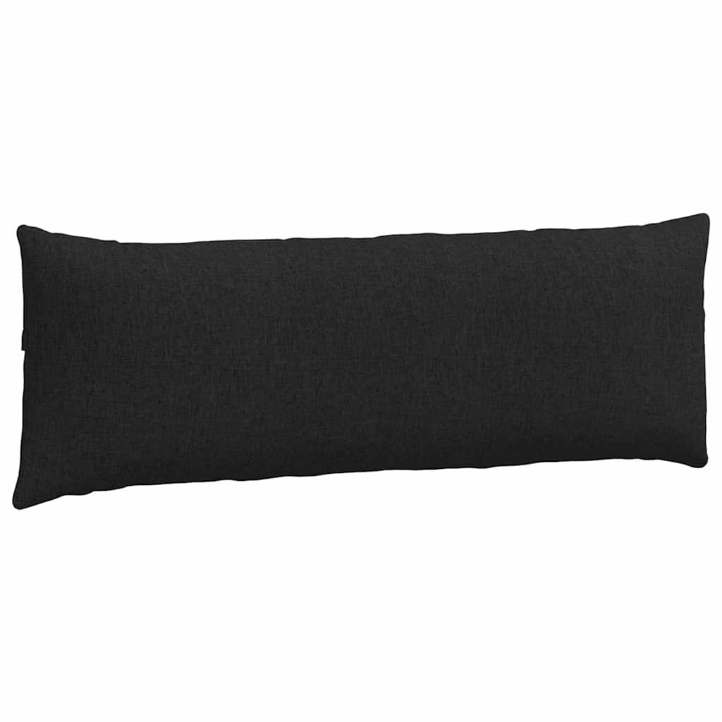Cuscini da Divano 2 pz Tessuto Nero 120 x 40 cm