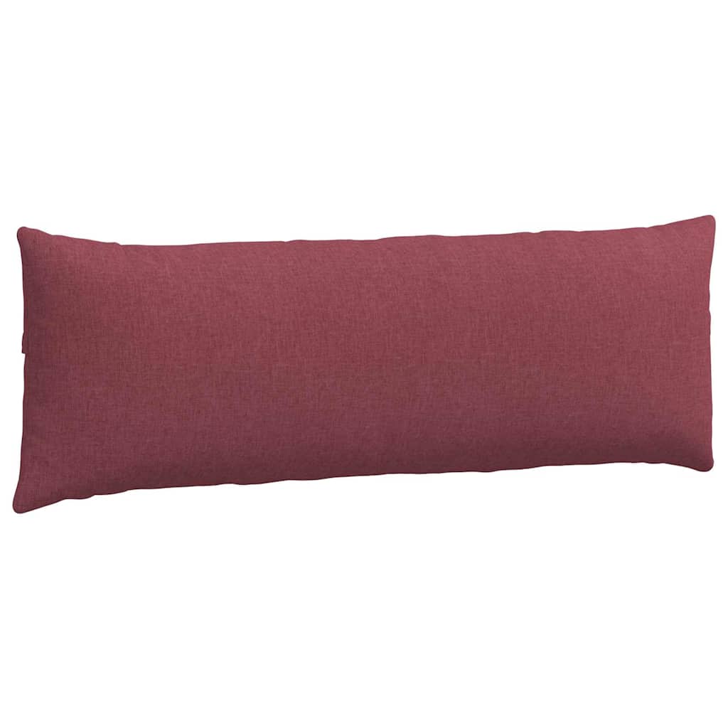Cuscini da Divano 2 pz Tessuto Rosso Vino 120 x 40 cm