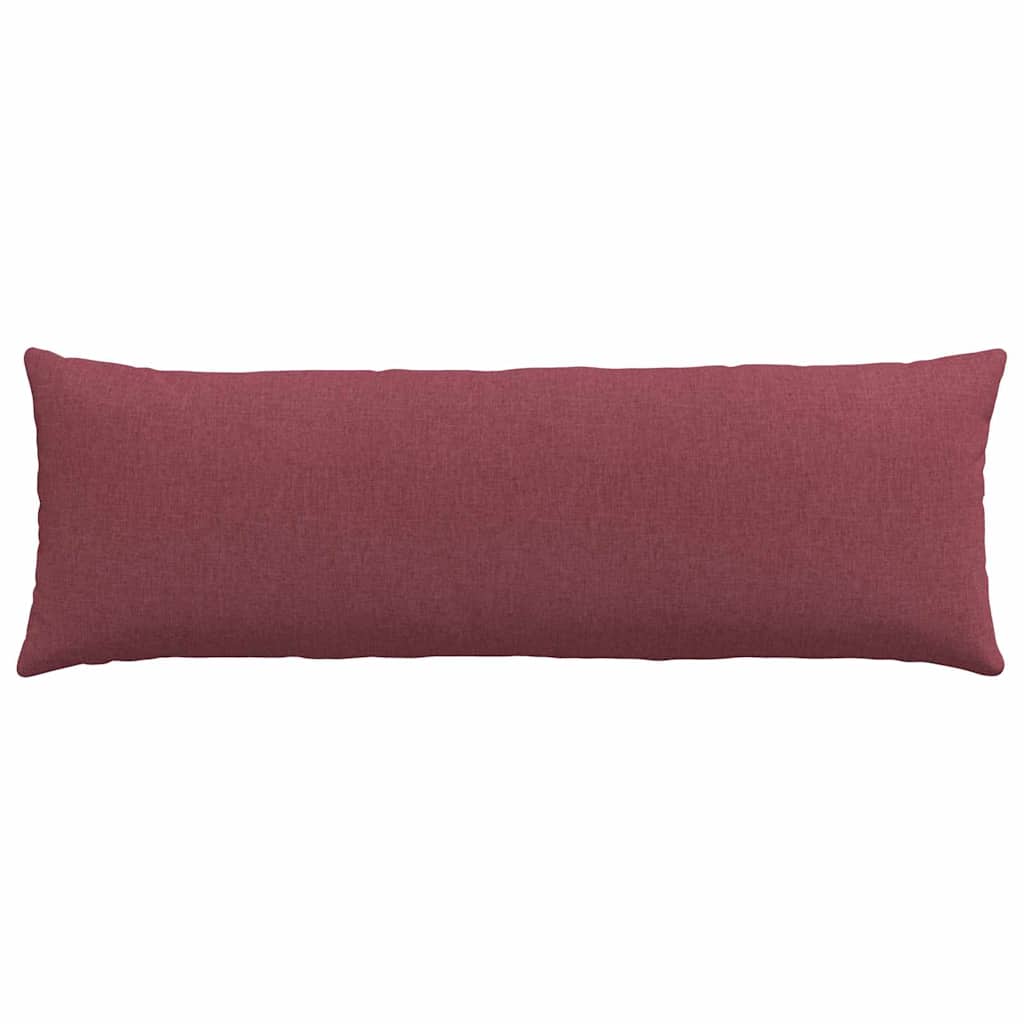 Cuscini da Divano 2 pz Tessuto Rosso Vino 120 x 40 cm
