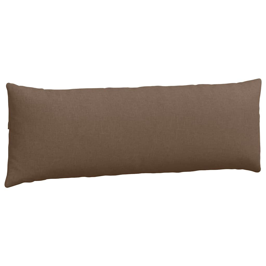 Cuscini da Divano 2 pz Tessuto Marrone 120 x 40 cm