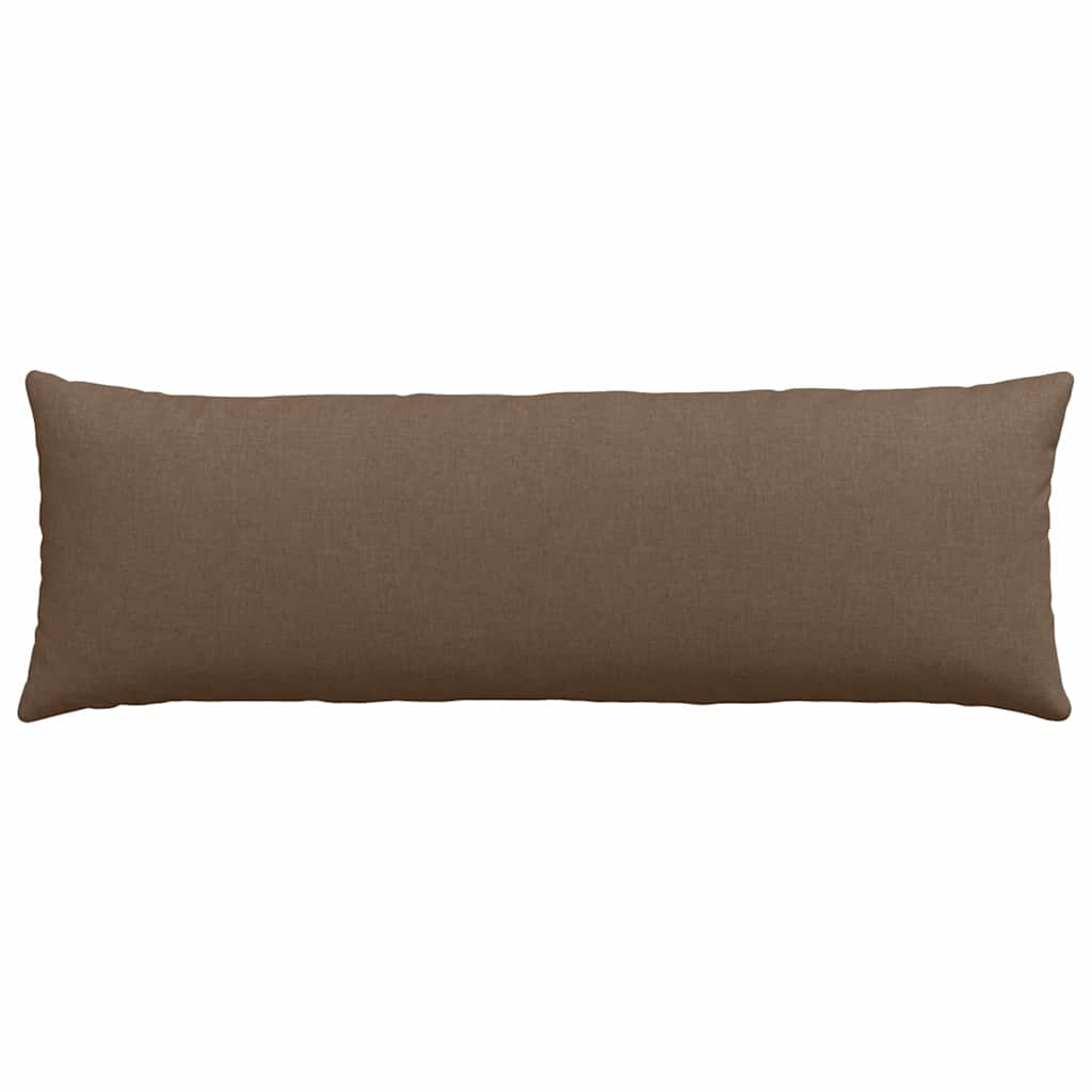 Cuscini da Divano 2 pz Tessuto Marrone 120 x 40 cm