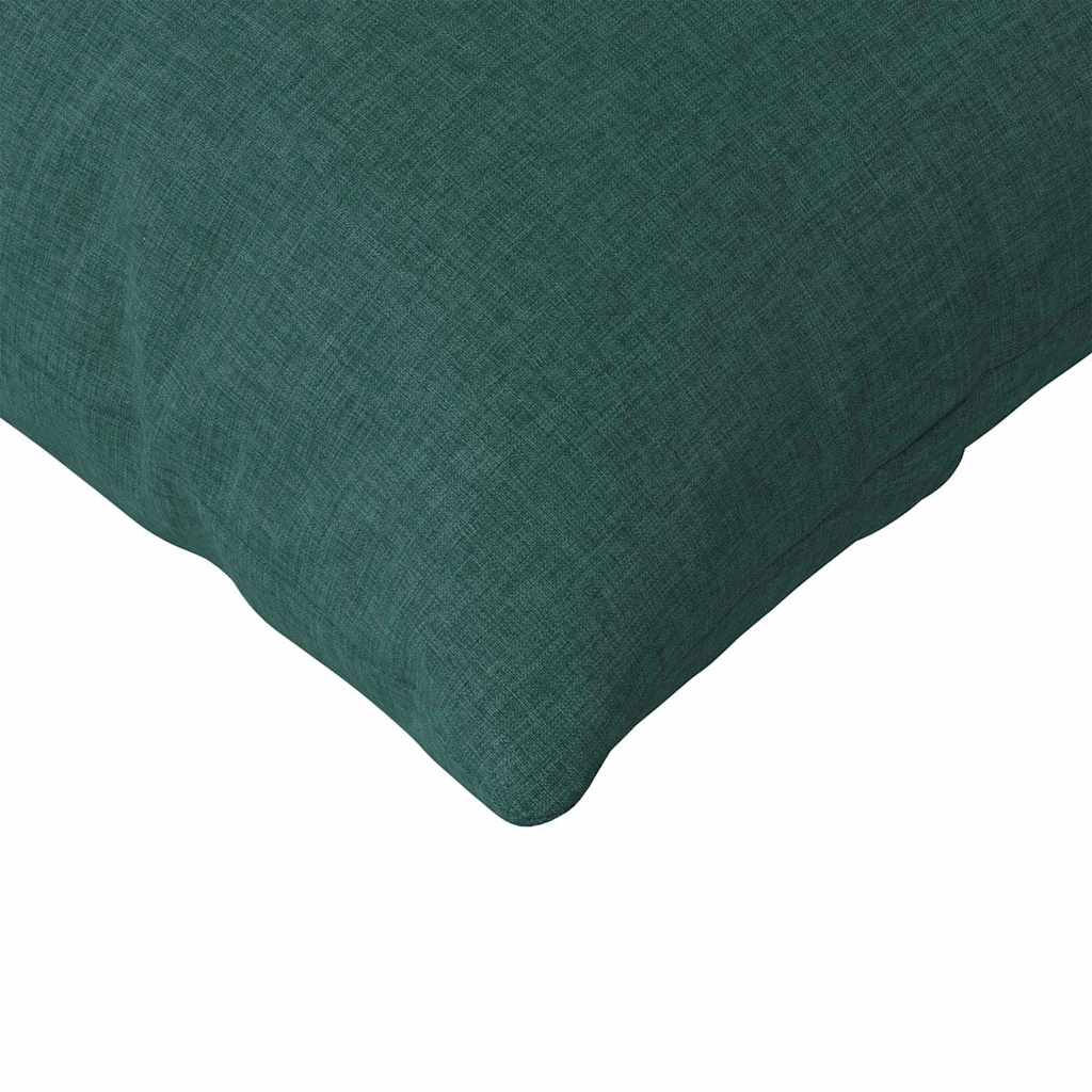 Cuscini da Divano 2 pz Tessuto Verde Scuro 120 x 40 cm