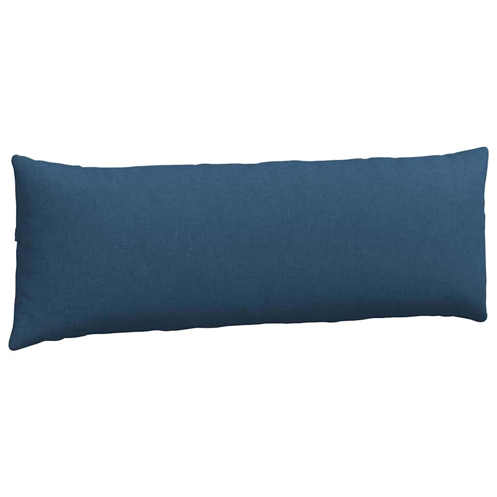 Cuscini da Divano 2 pz Tessuto Blu 120 x 40 cm