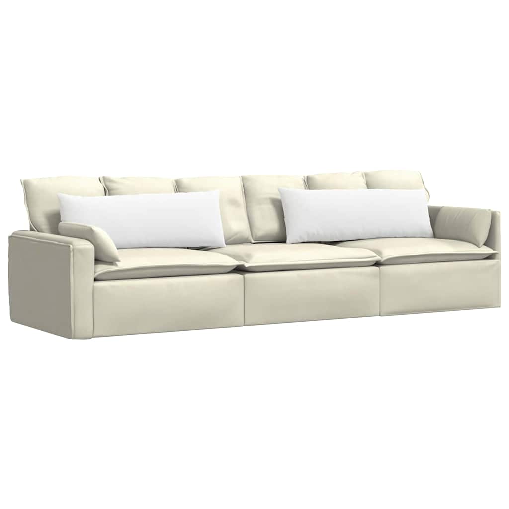 Cuscini da Divano 2 pz Tessuto Bianco 120 x 40 cm
