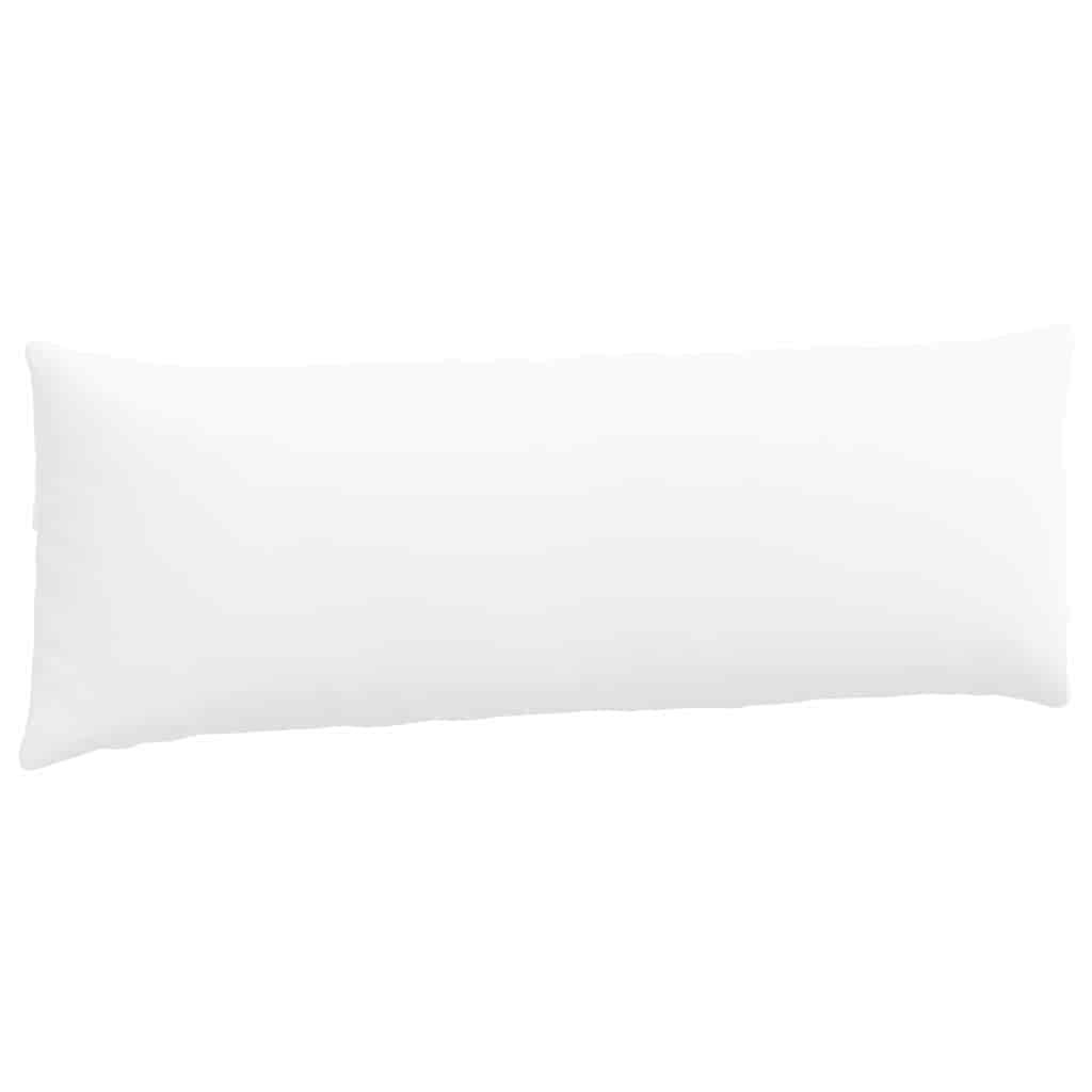 Cuscini da Divano 2 pz Tessuto Bianco 120 x 40 cm