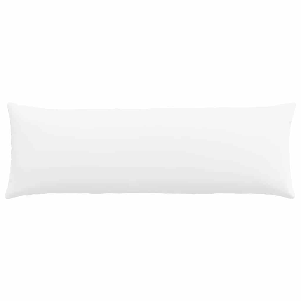 Cuscini da Divano 2 pz Tessuto Bianco 120 x 40 cm