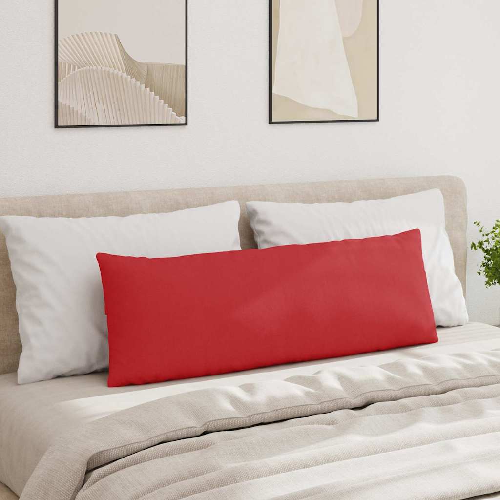 Cuscini da Divano 2 pz Tessuto Rosso 120 x 40 cm
