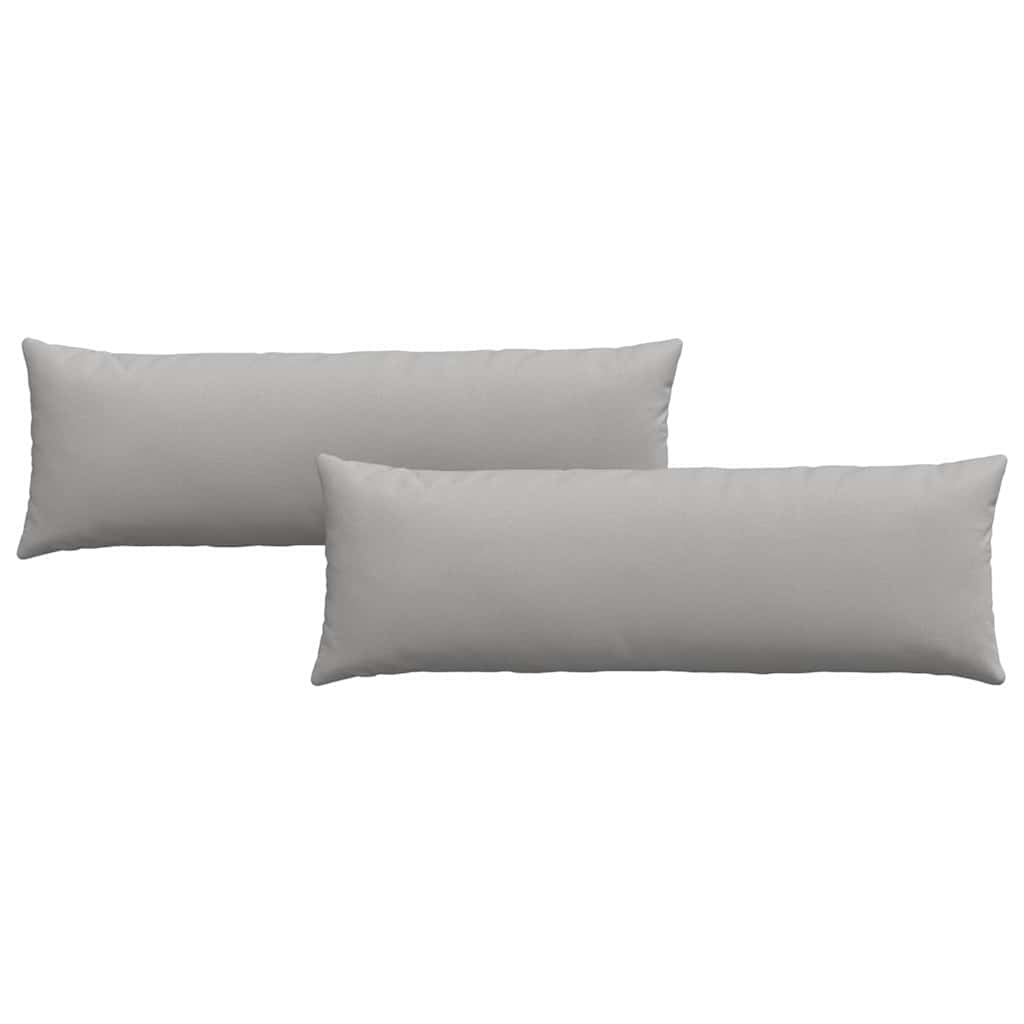 Cuscini da Divano 2 pz Tessuto Grigio Nuvola 120 x 40 cm