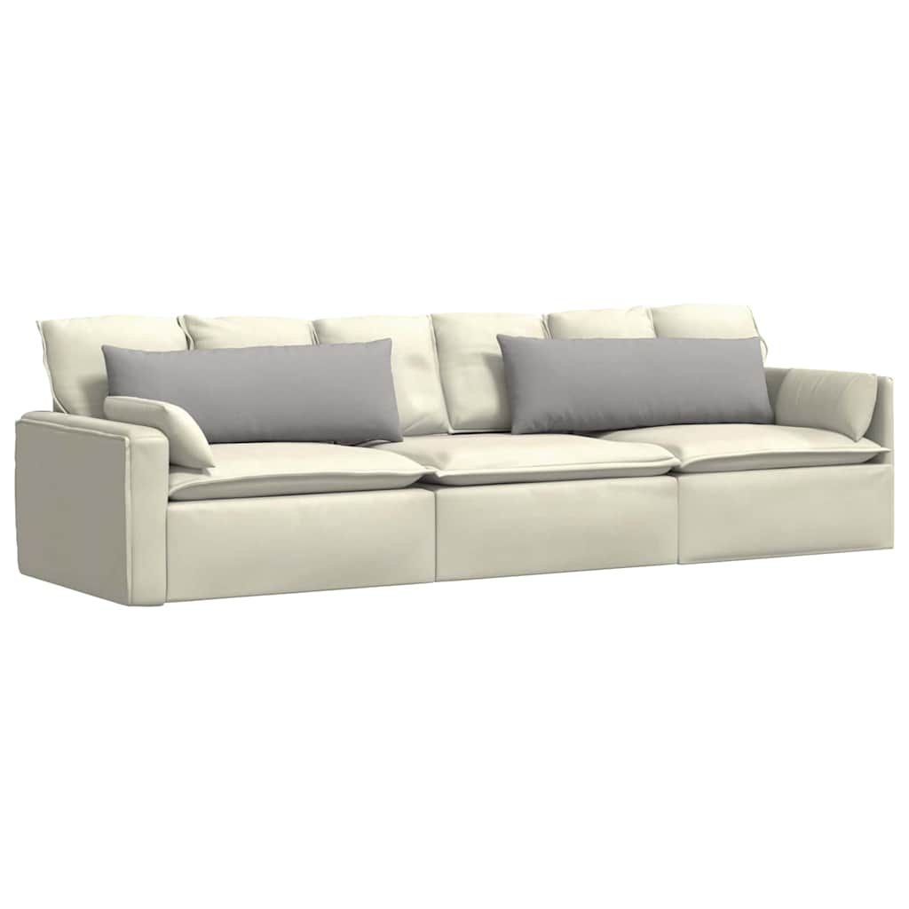 Cuscini da Divano 2 pz Tessuto Grigio Nuvola 120 x 40 cm