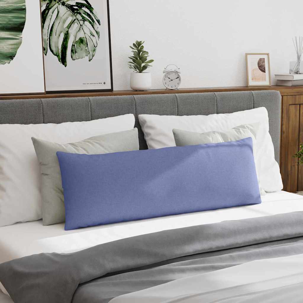 Cuscini da Divano 2 pz Tessuto Blu jeans 120 x 40 cm