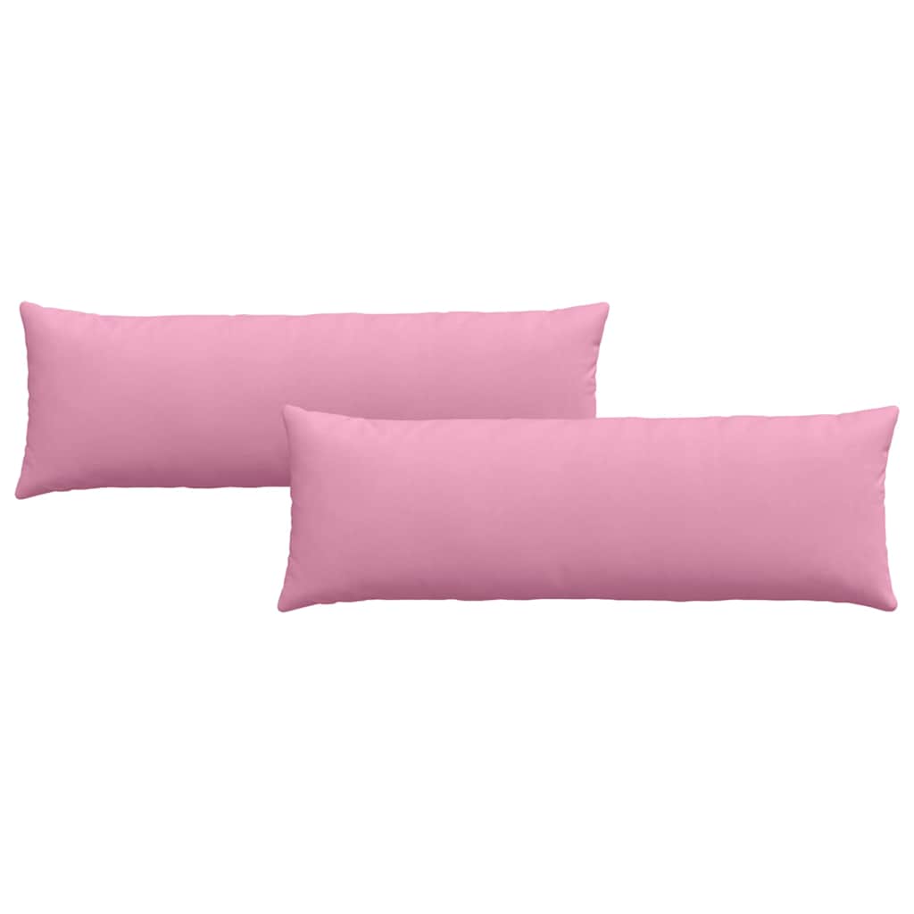 Cuscini da Divano 2 pz Tessuto Rosa 120 x 40 cm