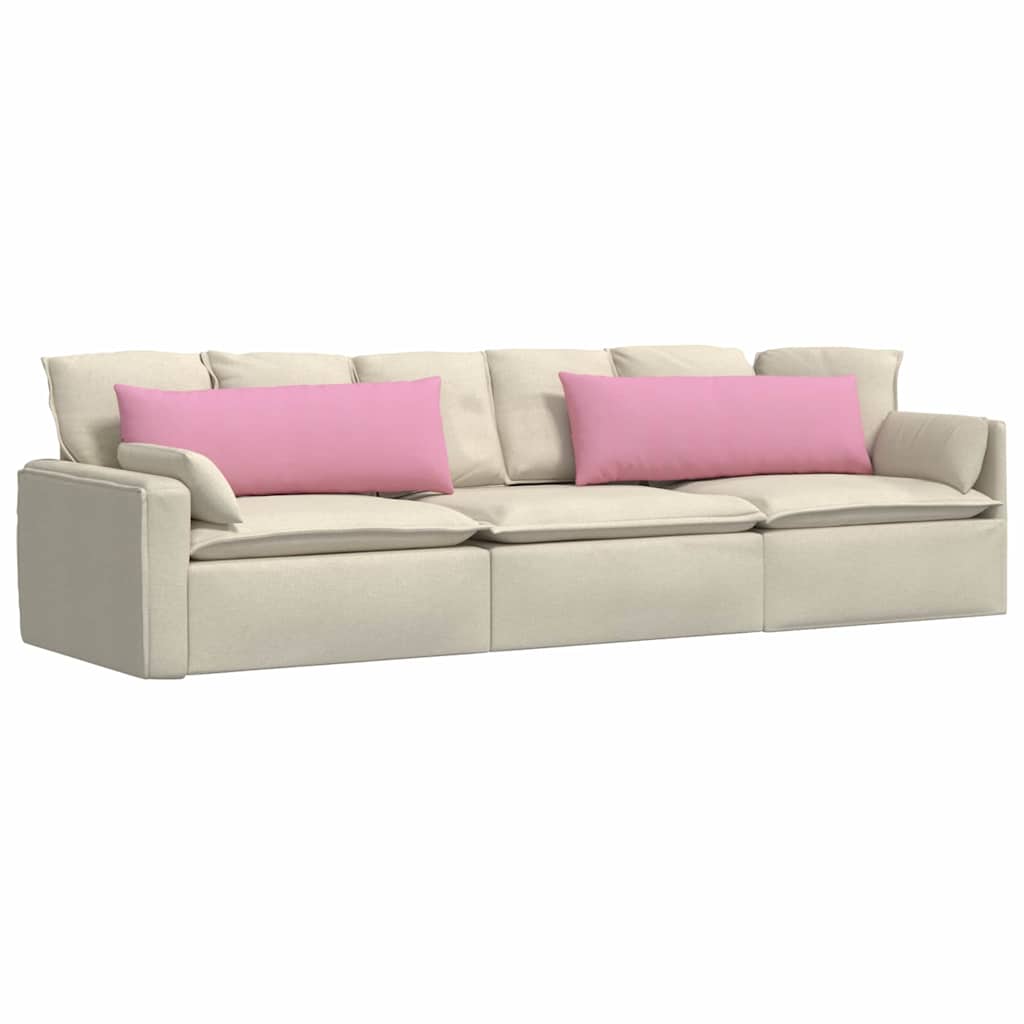 Cuscini da Divano 2 pz Tessuto Rosa 120 x 40 cm
