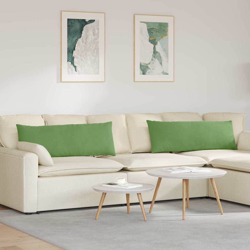 Cuscini da Divano 2 pcs Verde chiaro 120 x 40 cm