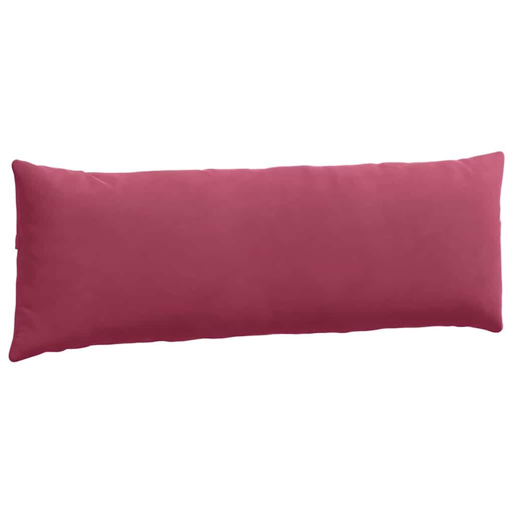 Cuscini da Divano 2 pcs Rosso Vino 120 x 40 cm Tessuto in Cords