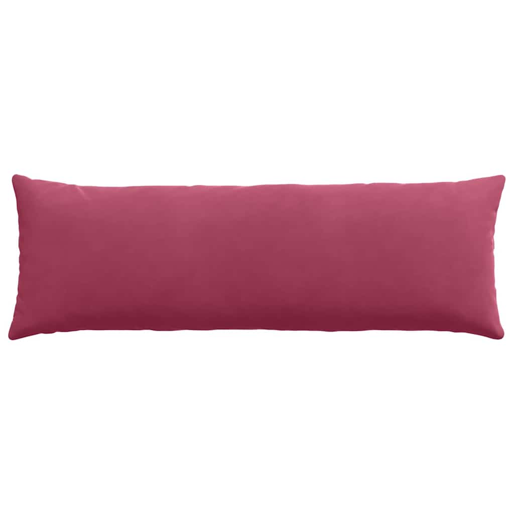 Cuscini da Divano 2 pcs Rosso Vino 120 x 40 cm Tessuto in Cords