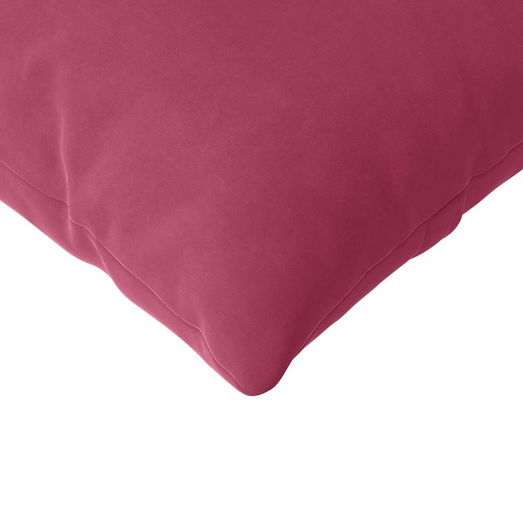 Cuscini da Divano 2 pcs Rosso Vino 120 x 40 cm Tessuto in Cords