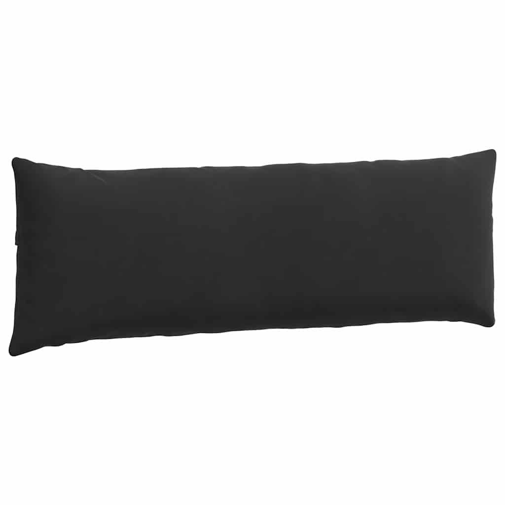 Cuscini da Divano 2 pcs Nero 120 x 40 cm Tessuto in Cords