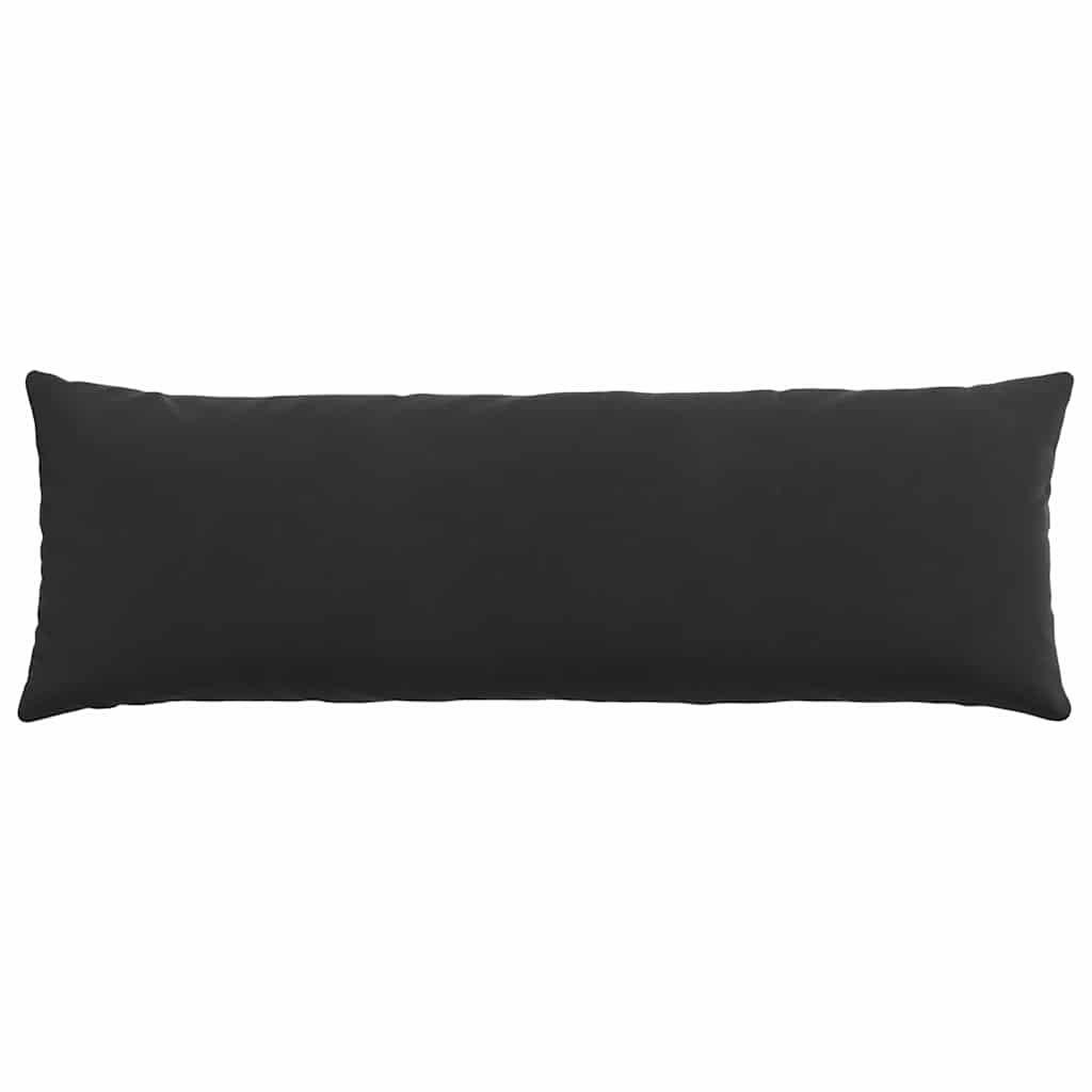 Cuscini da Divano 2 pcs Nero 120 x 40 cm Tessuto in Cords