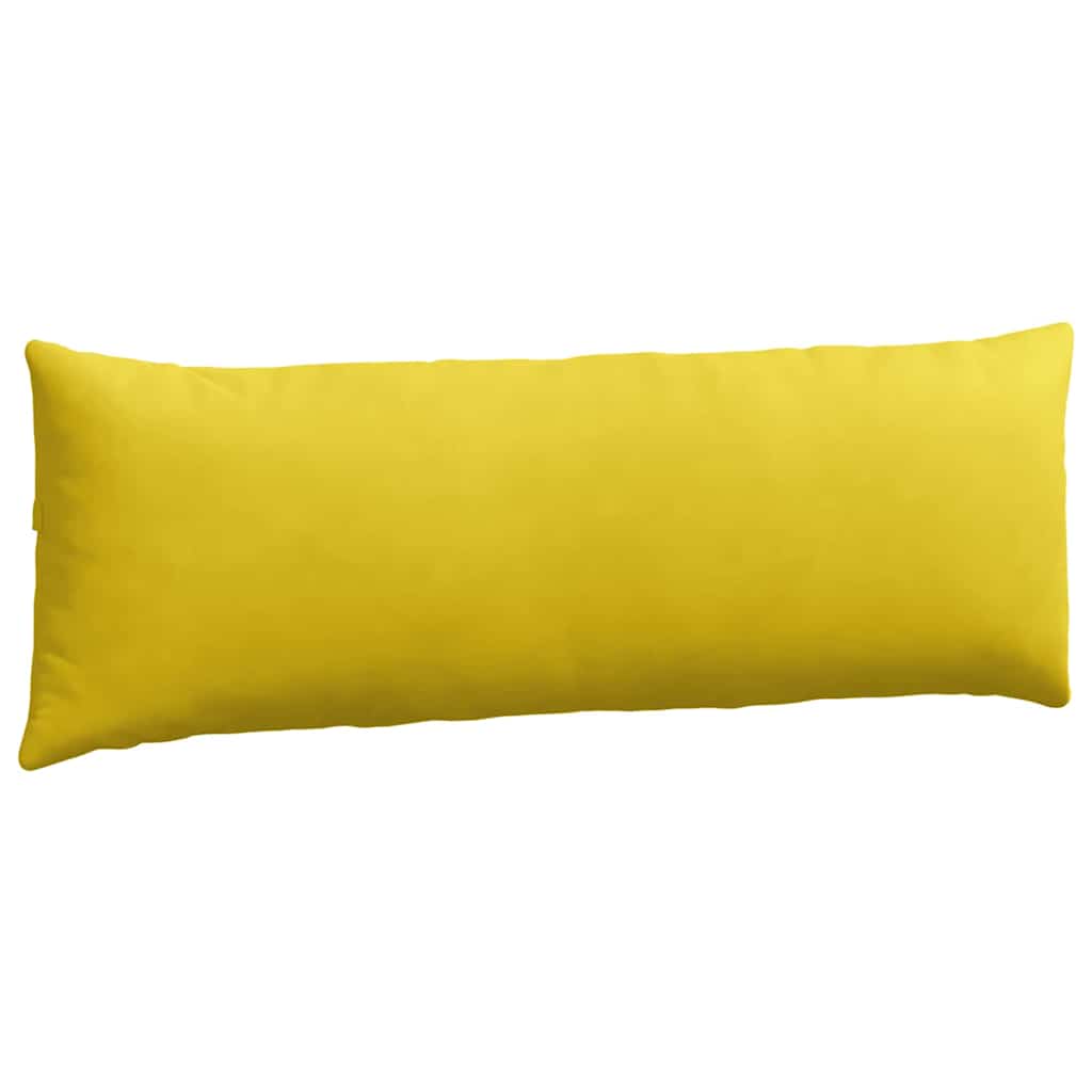 Cuscini da Divano 2 pcs Giallo 120 x 40 cm Tessuto in Cords