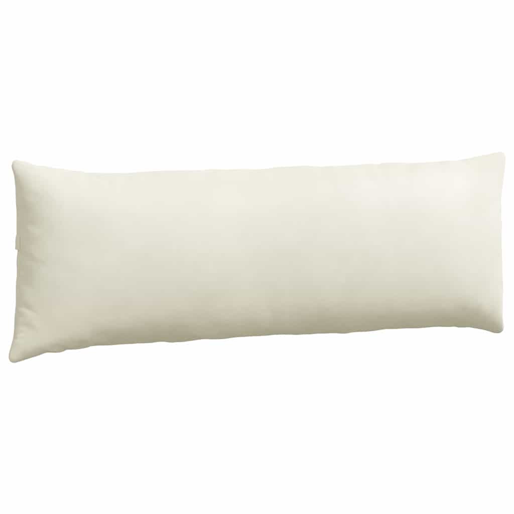 Cuscini da Divano 2 pcs Crema 120 x 40 cm Tessuto in Cords