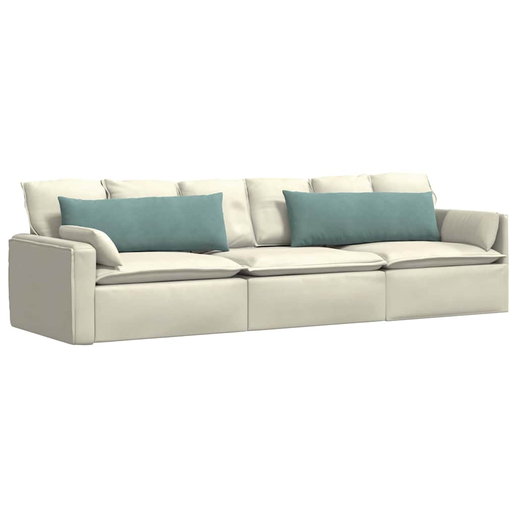 Cuscini da Divano 2 pcs Verde Mare 120 x 40 cm Tessuto in Cords