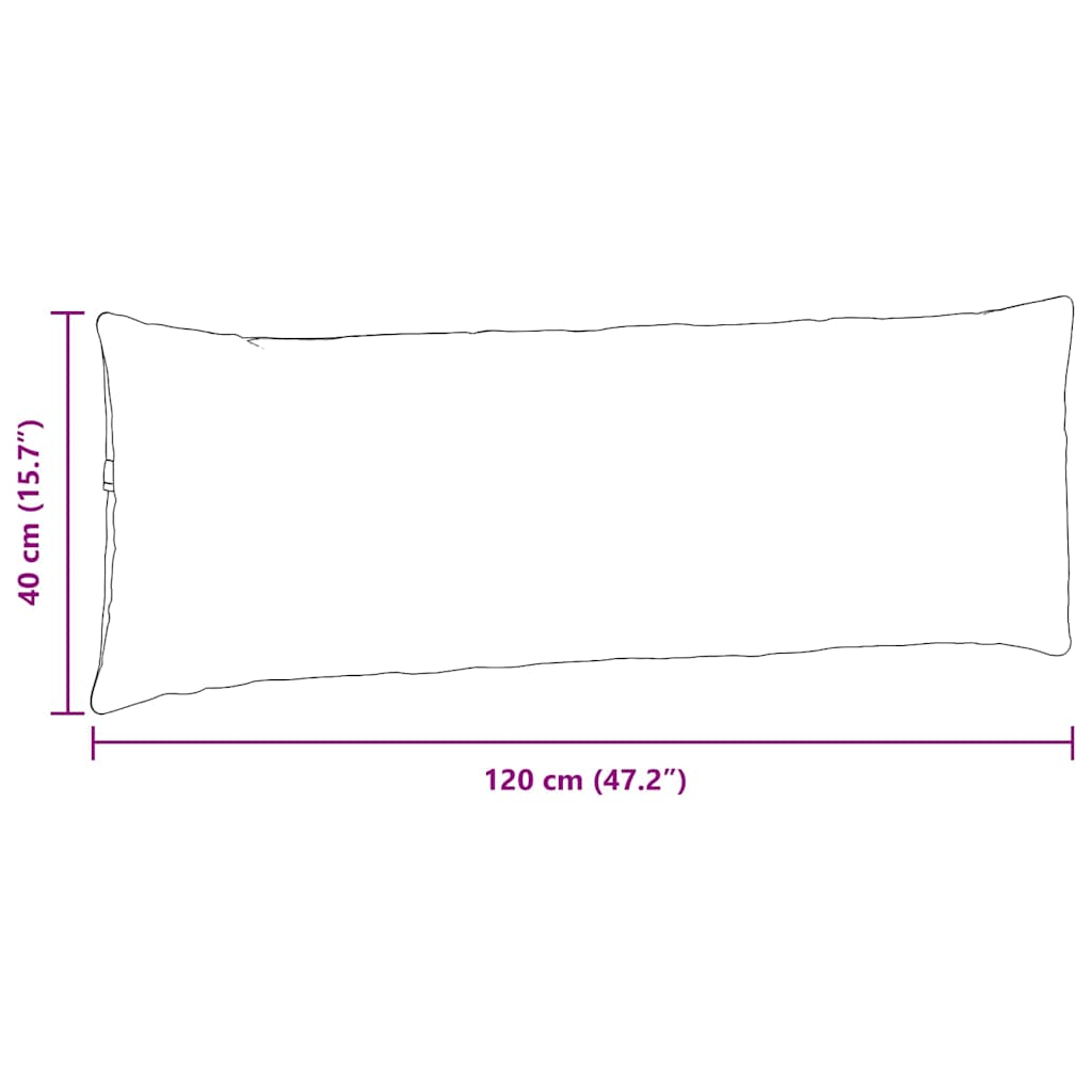 Cuscini da Divano 2 pz Tessuto Talpa 120 x 40 cm