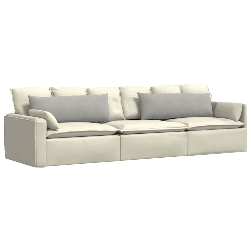Cuscini da Divano 2 pz Tessuto Grigio chiaro 120 x 40 cm