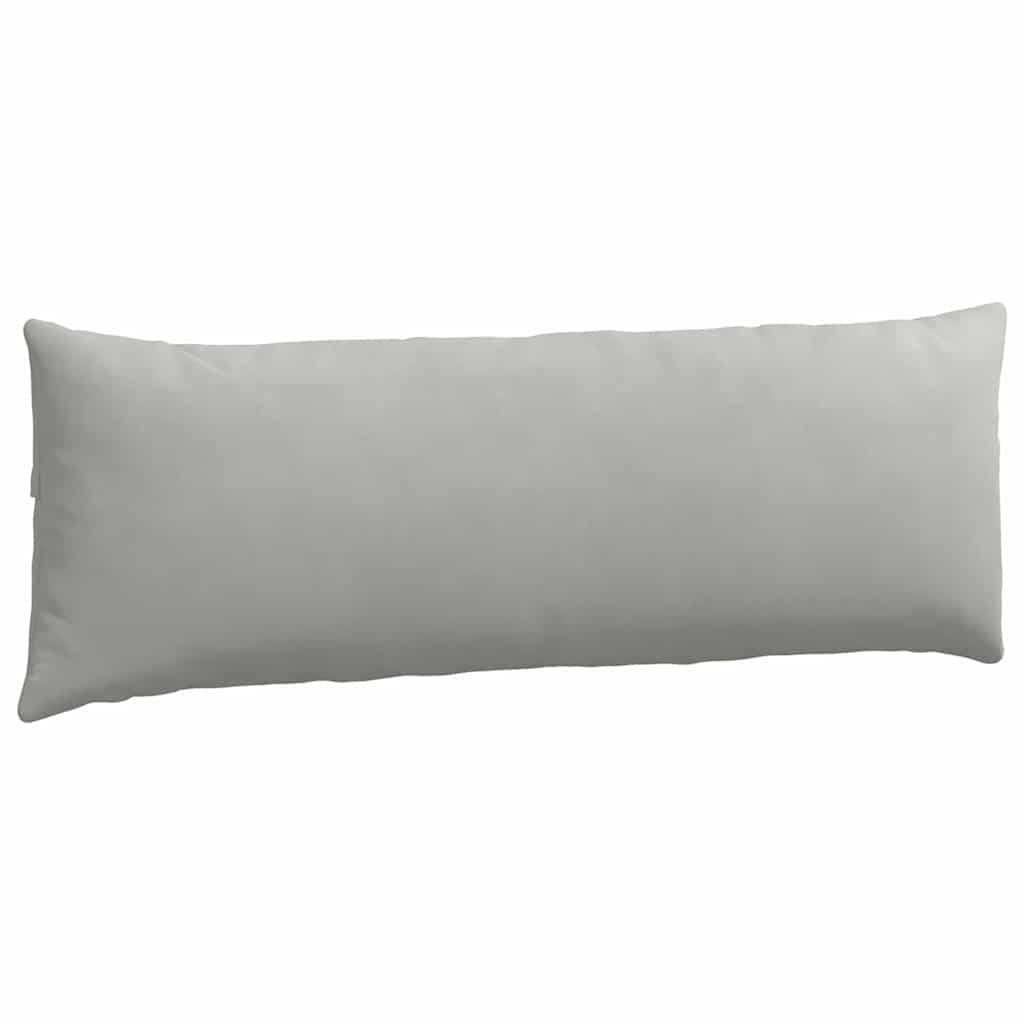 Cuscini da Divano 2 pz Tessuto Grigio chiaro 120 x 40 cm