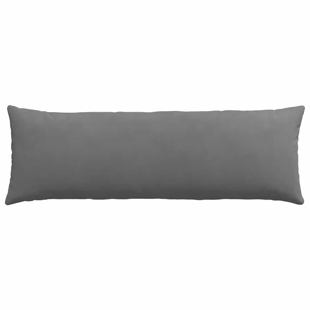 Cuscini da Divano 2 pz Tessuto Grigio scuro 120 x 40 cm