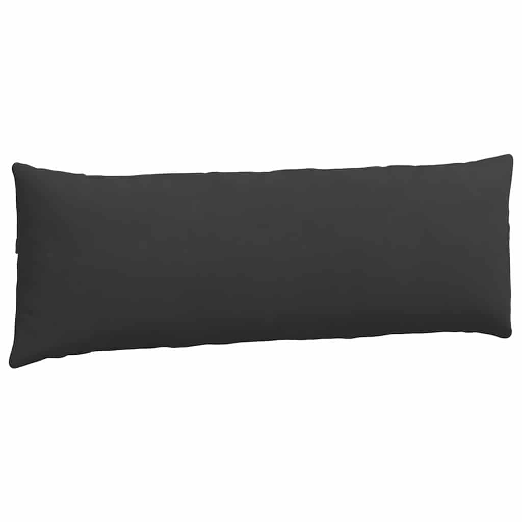 Cuscini da Divano 2 pz Tessuto Nero 120 x 40 cm