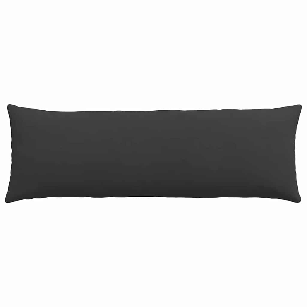 Cuscini da Divano 2 pz Tessuto Nero 120 x 40 cm