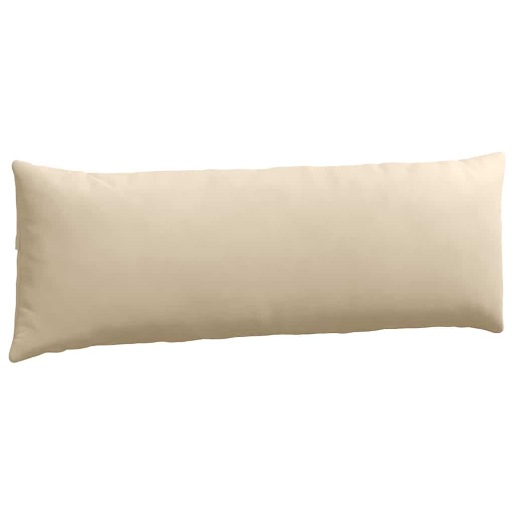 Cuscini da Divano 2 pz Tessuto Crema 120 x 40 cm
