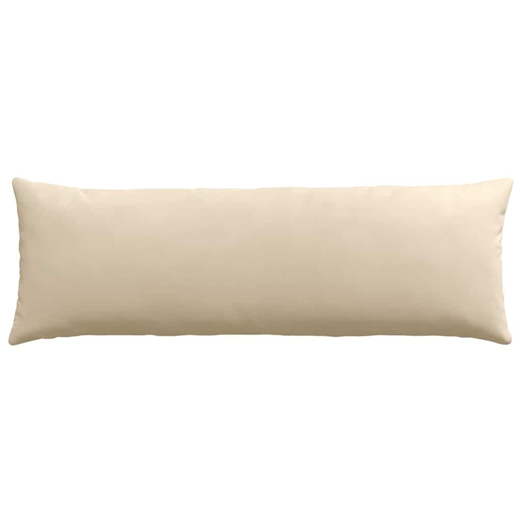 Cuscini da Divano 2 pz Tessuto Crema 120 x 40 cm