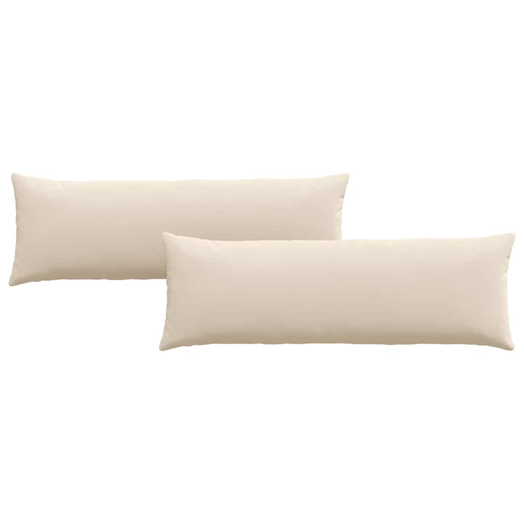 Cuscini da Divano 2 pz Tessuto Beige 120 x 40 cm