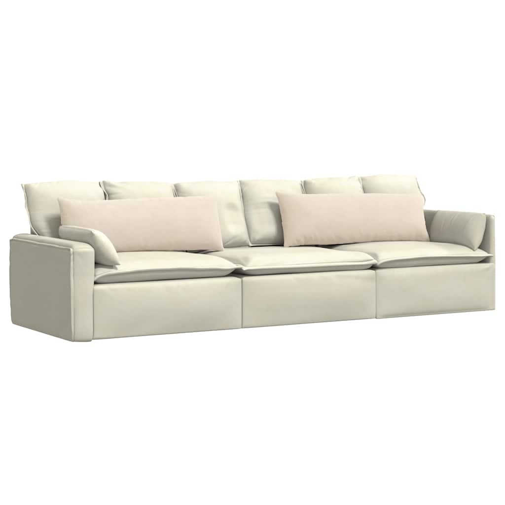 Cuscini da Divano 2 pz Tessuto Beige 120 x 40 cm