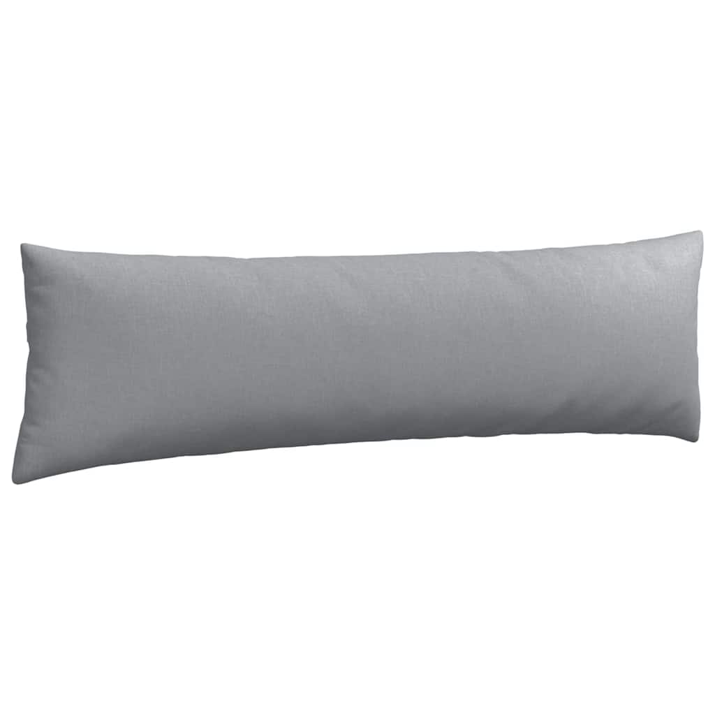Cuscini da Divano 2 pz Tessuto Grigio chiaro 145 x 40 cm