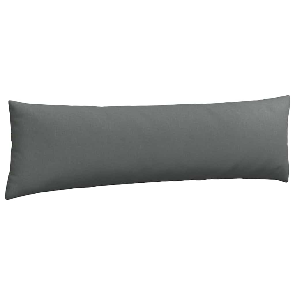 Cuscini da Divano 2 pz Tessuto Grigio scuro 145 x 40 cm
