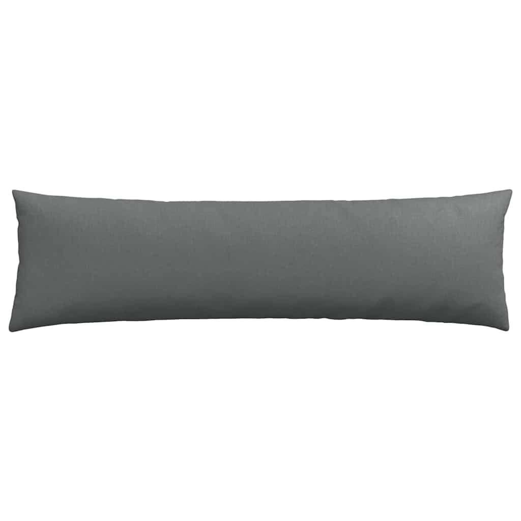Cuscini da Divano 2 pz Tessuto Grigio scuro 145 x 40 cm