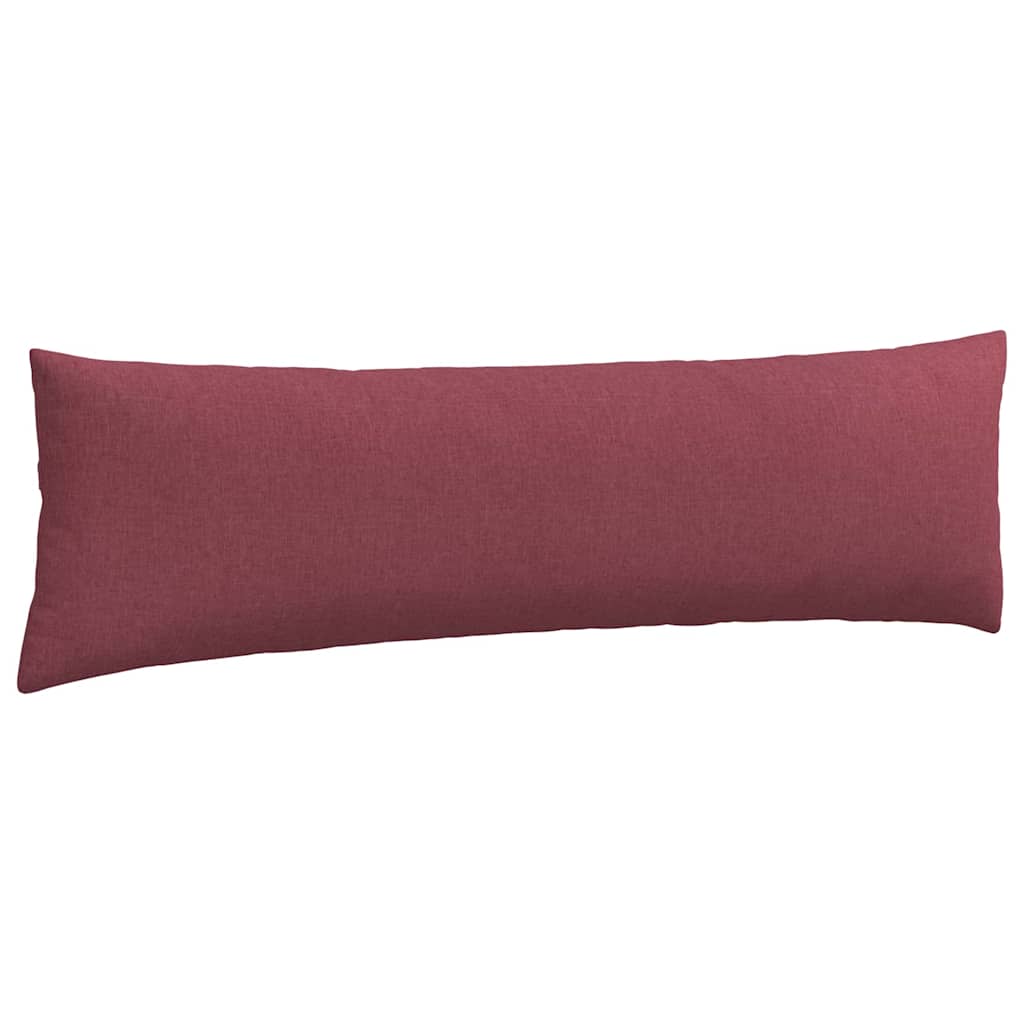 Cuscini da Divano 2 pz Tessuto Rosso Vino 145 x 40 cm