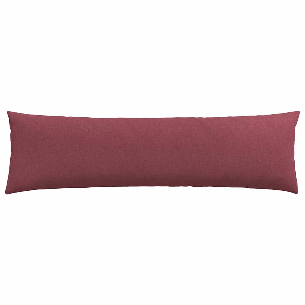 Cuscini da Divano 2 pz Tessuto Rosso Vino 145 x 40 cm