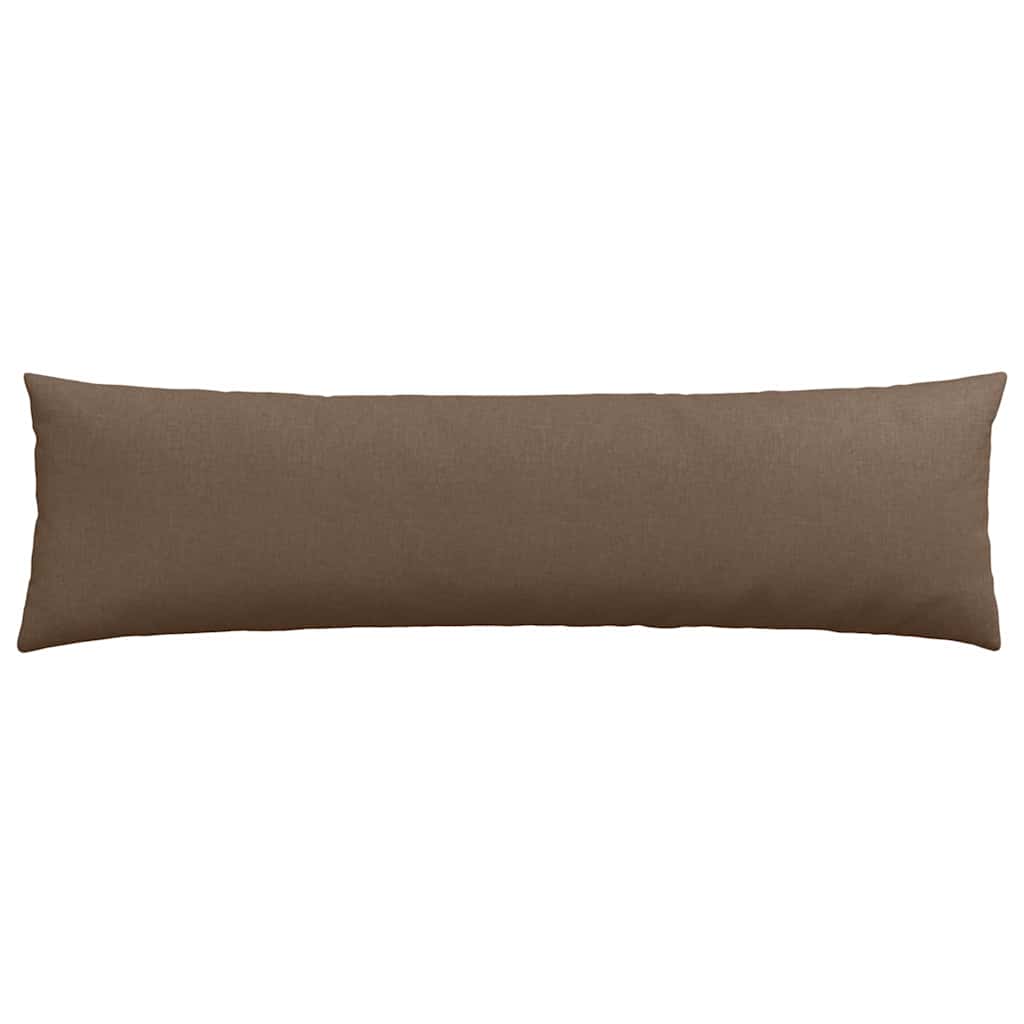 Cuscini da Divano 2 pz Tessuto Marrone 145 x 40 cm