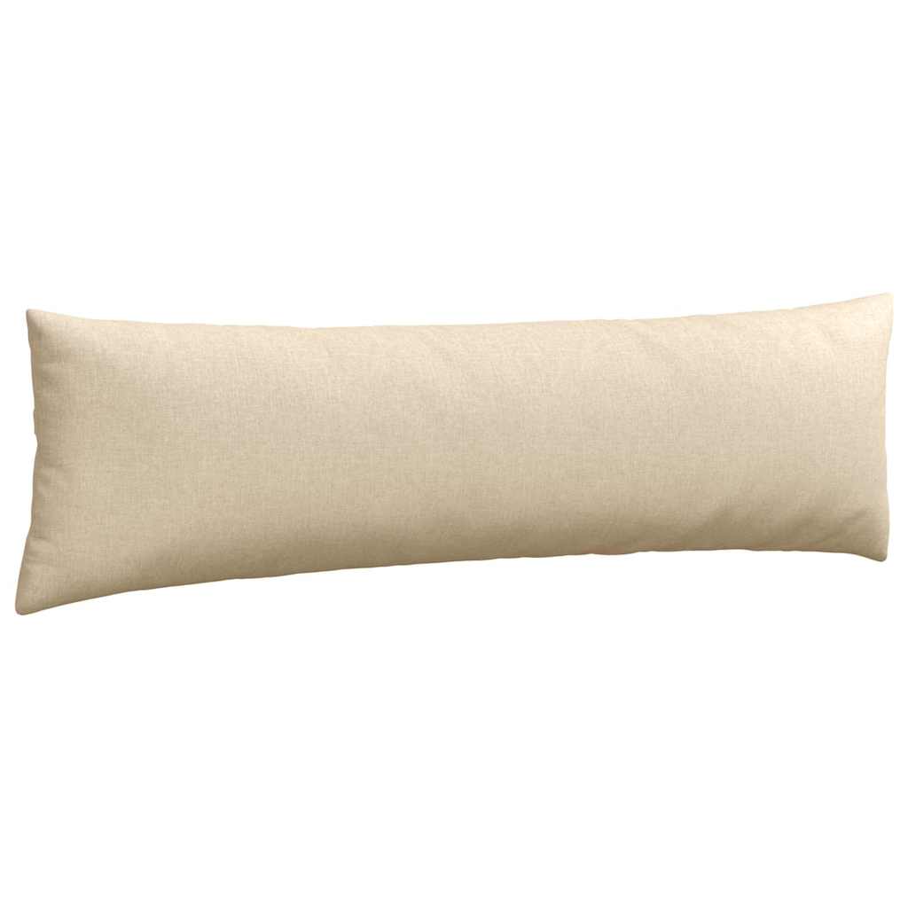 Cuscini da Divano 2 pz Tessuto Crema 145 x 40 cm
