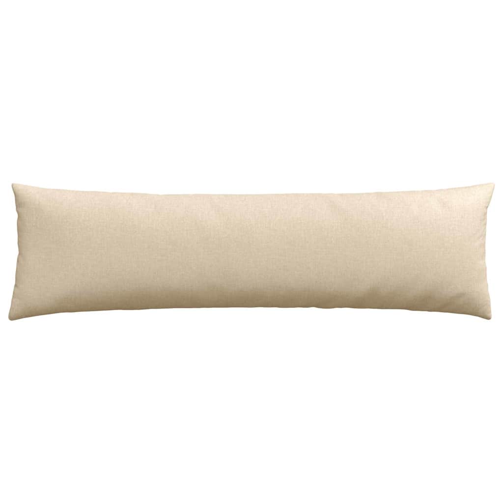 Cuscini da Divano 2 pz Tessuto Crema 145 x 40 cm