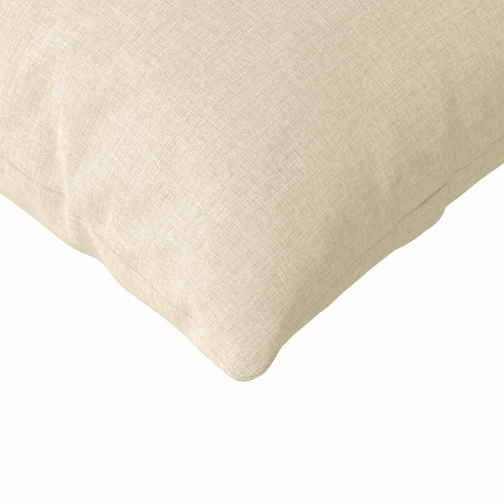 Cuscini da Divano 2 pz Tessuto Crema 145 x 40 cm