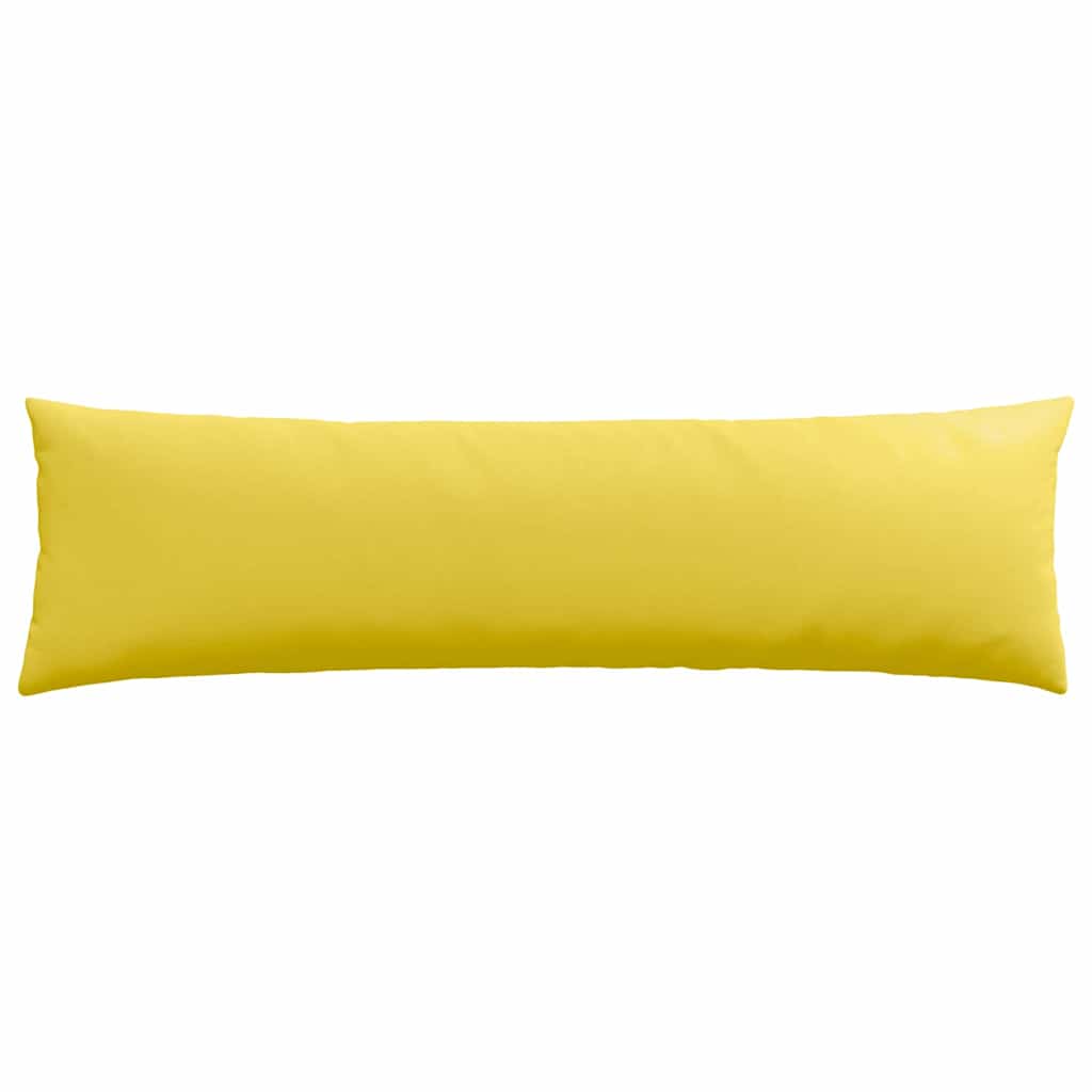 Cuscini da Divano 2 pz Tessuto Giallo Chiaro 145 x 40 cm
