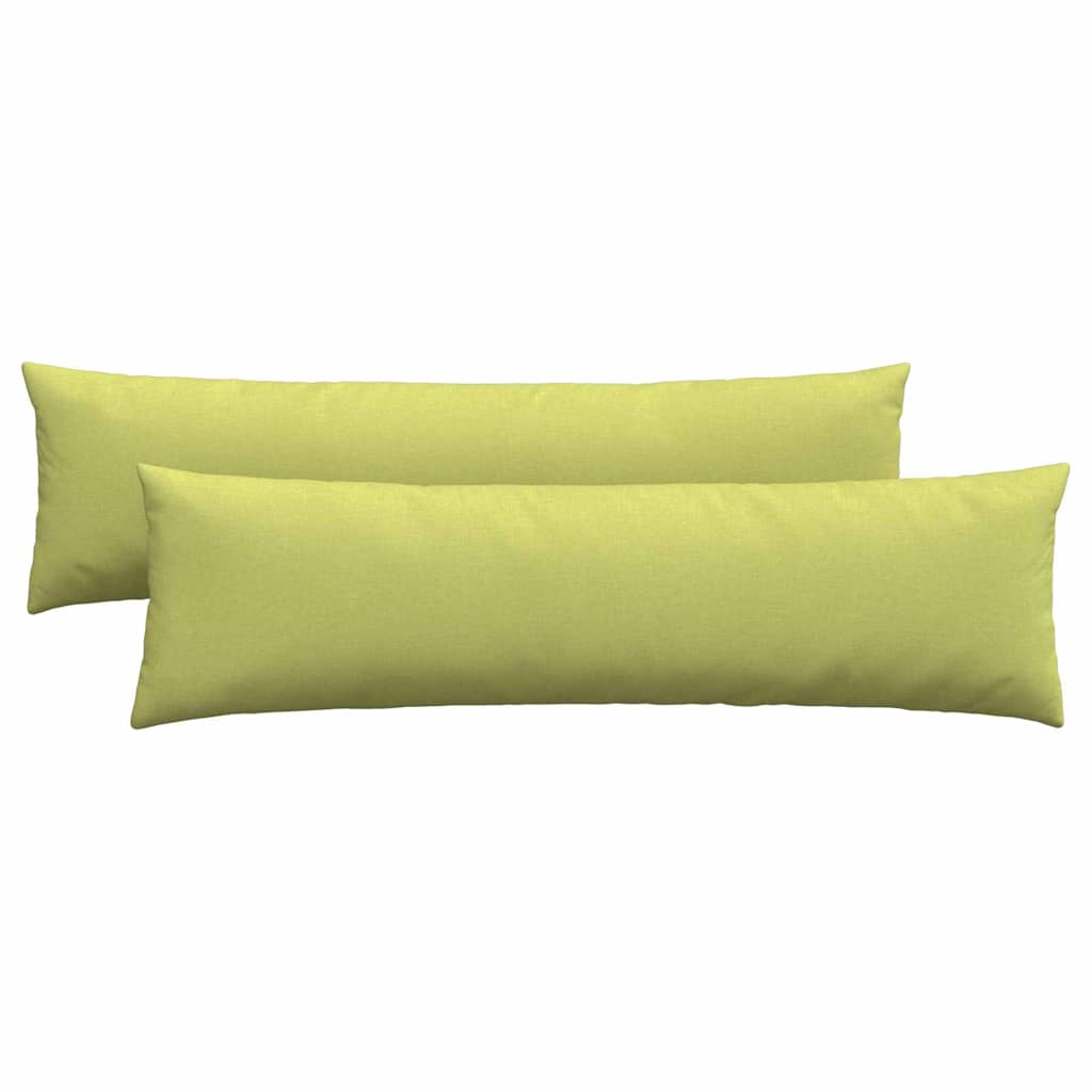 Cuscini da Divano 2 pz Tessuto Verde chiaro 145 x 40 cm