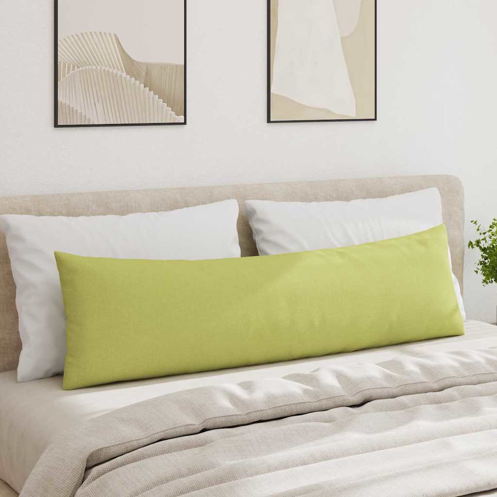 Cuscini da Divano 2 pz Tessuto Verde chiaro 145 x 40 cm