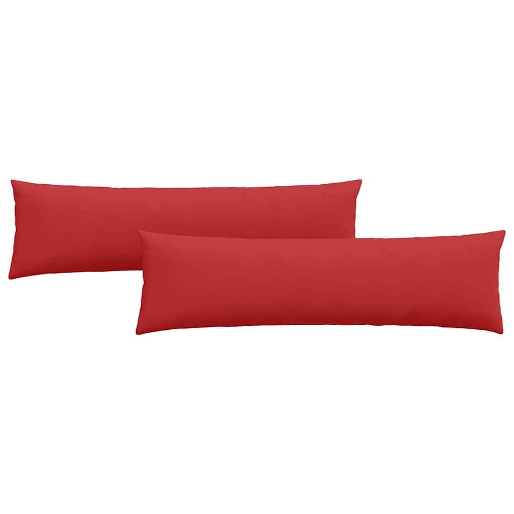 Cuscini da Divano 2 pz Tessuto Rosso 145 x 40 cm