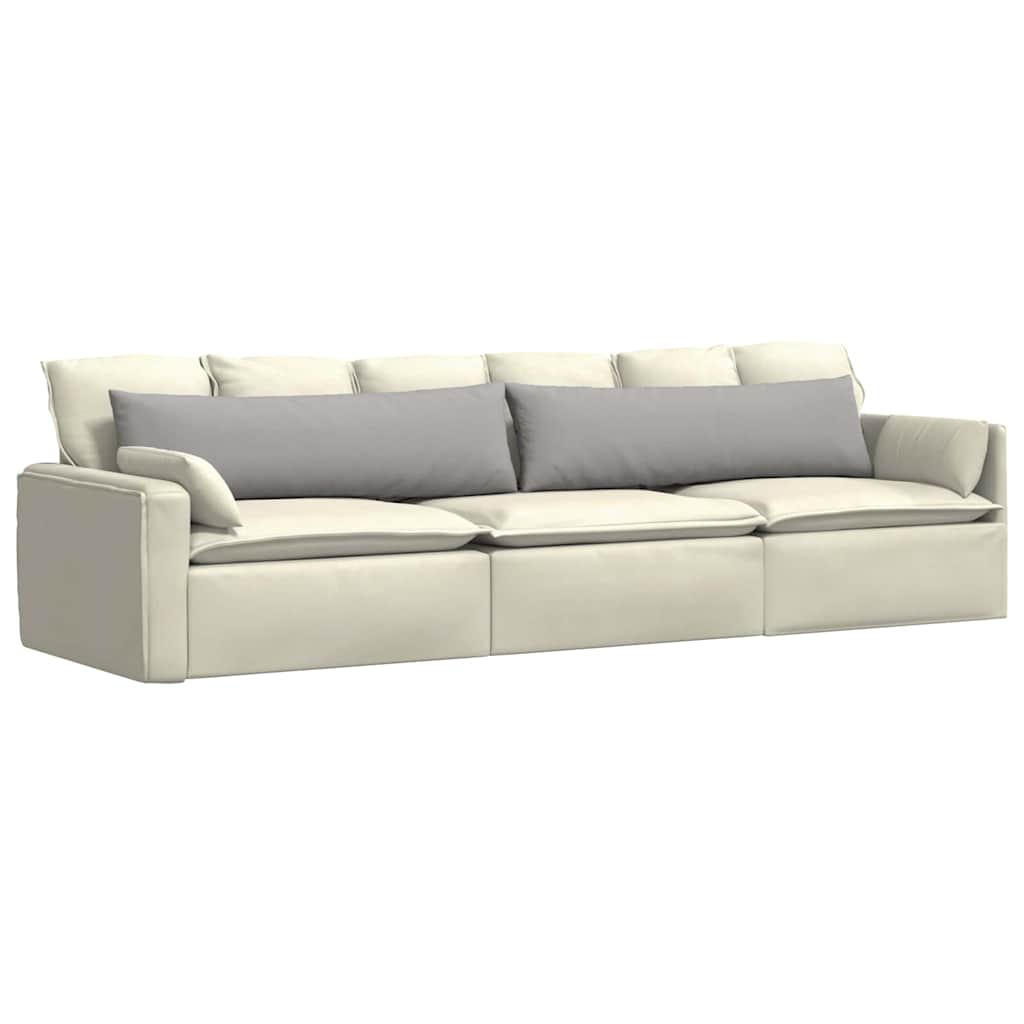Cuscini da Divano 2 pz Tessuto Grigio Nuvola 145 x 40 cm