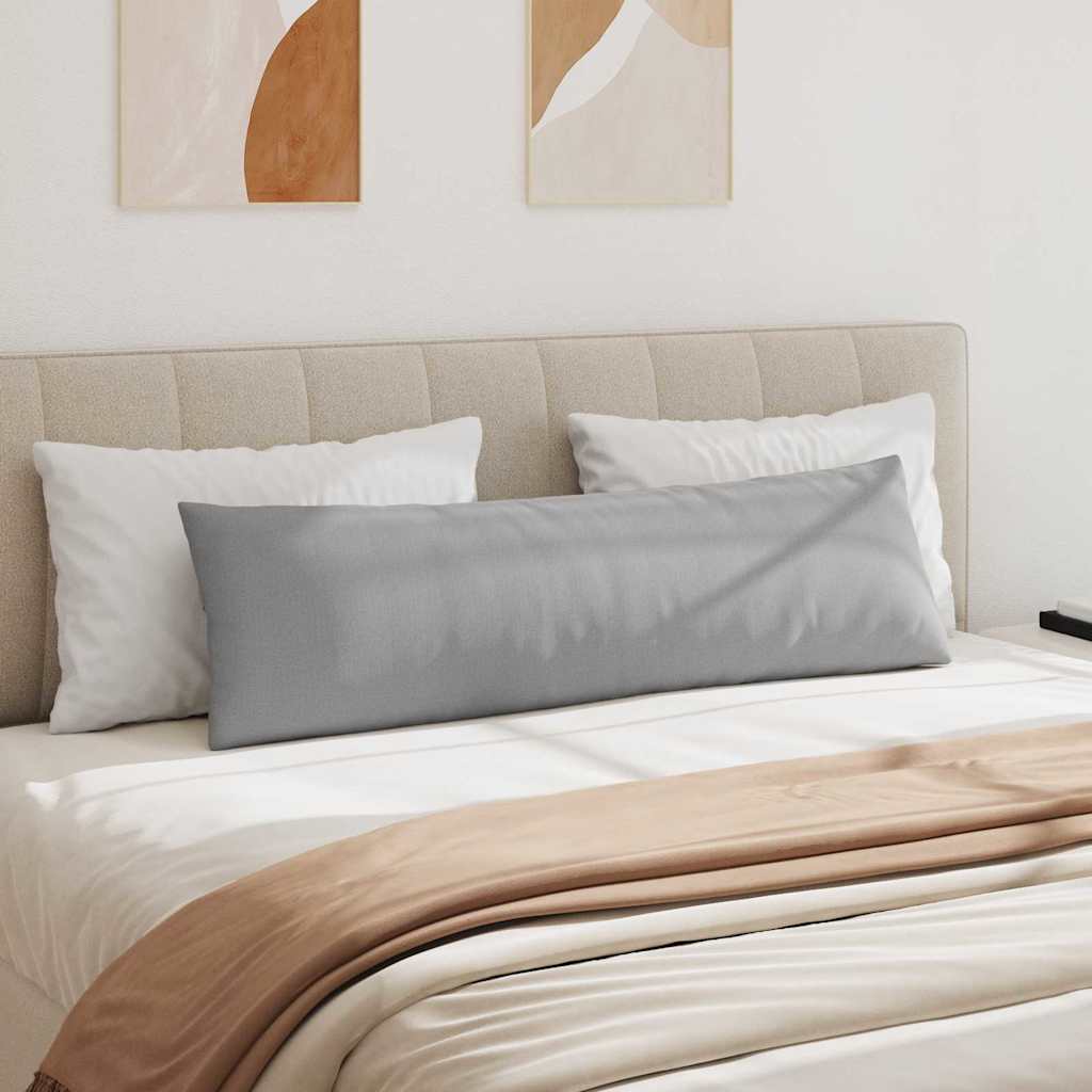 Cuscini da Divano 2 pz Tessuto Grigio Nuvola 145 x 40 cm